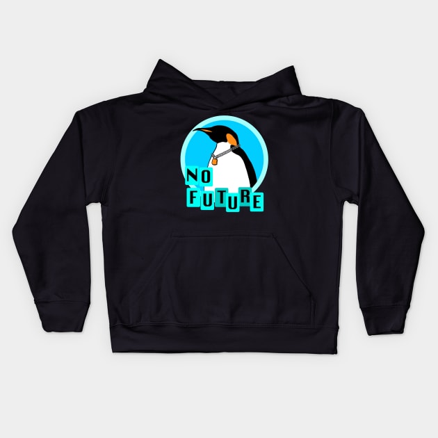 Punk Penguin Kids Hoodie by LarsBeelzebub